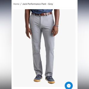 Southern Tide Jack Performance Gray golf pants